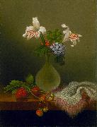 Martin Johnson Heade A Vase of Corn Lilies and Heliotrope Spain oil painting artist